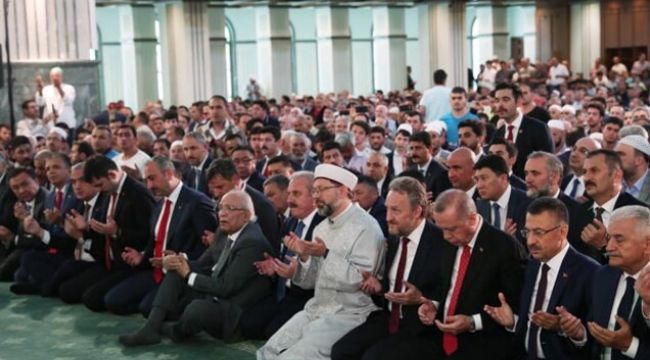 Beştepe'de ilk tören gerçekleşti