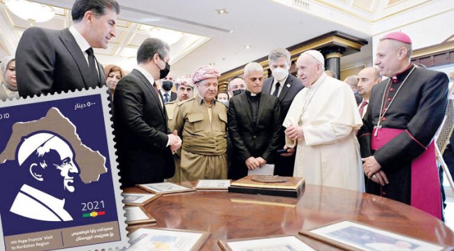 Papa pulunda harita skandalı! Barzaniler’den ‘Büyük Kürdistan’ propagandası