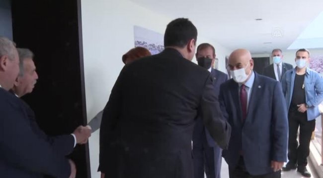 İYİ Parti Genel Başkanı Akşener, Demokrat Parti Genel Başkanı Uysal'ı ziyaret etti
