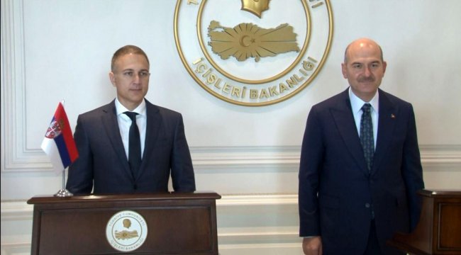 Son dakika politika: Sırbistan Savunma Bakanı Stefanoviç'ten Bakan Soylu'ya ziyaret