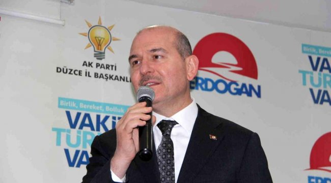 İçişleri Bakanı Süleyman Soylu: