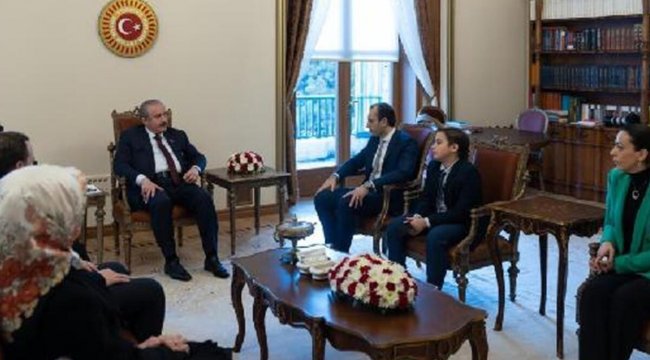 TBMM Başkanı Şentop, Batı Trakya Türkleri liderinin ailesini kabul etti