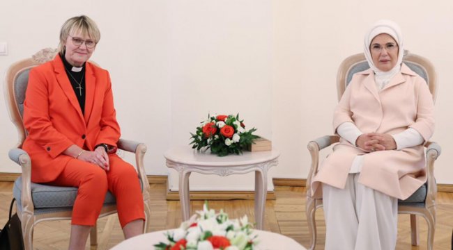 Emine Erdoğan, İsveç Başbakanı’nın eşi Birgitta Ed ile görüştü