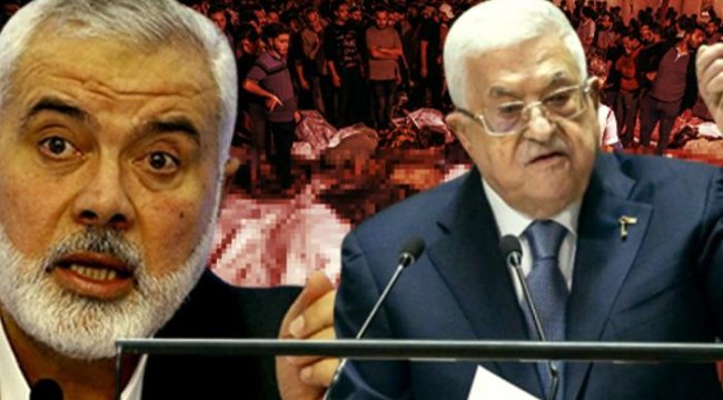 Filistin Devlet Başkanı Abbas ve Hamas lideri Heniyye'den İsrail'in hastane saldırısı sonrası ilk açıklamalar