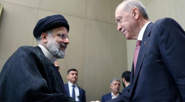 Cumhurbaşkanı Erdoğan, Reisi ile bir araya geldi