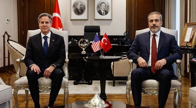 Hakan Fidan ABD'li mevkidaşı Blinken'ı kabul etti