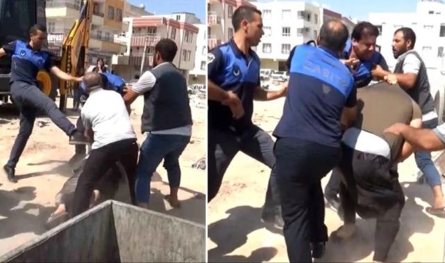 Zabıta ile seyyar satıcı arasında tekme tokat kavga! 15 kişi hastanelik oldu