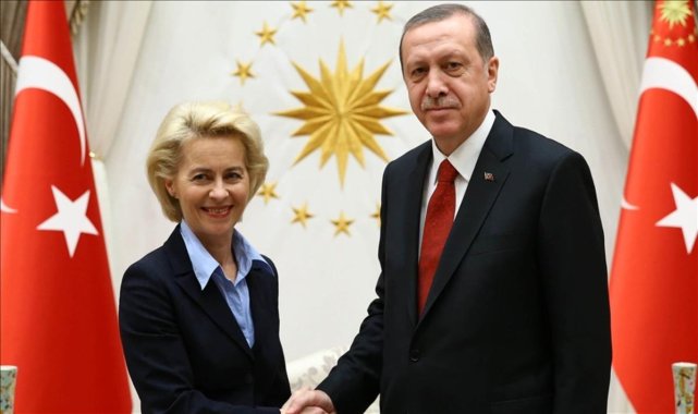 Cumhurbaşkanı Erdoğan, Avrupa Birliği Komisyonu Başkanı Ursula von der Leyen ile görüştü