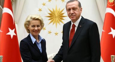 Cumhurbaşkanı Erdoğan, Avrupa Birliği Komisyonu Başkanı Ursula von der Leyen ile görüştü